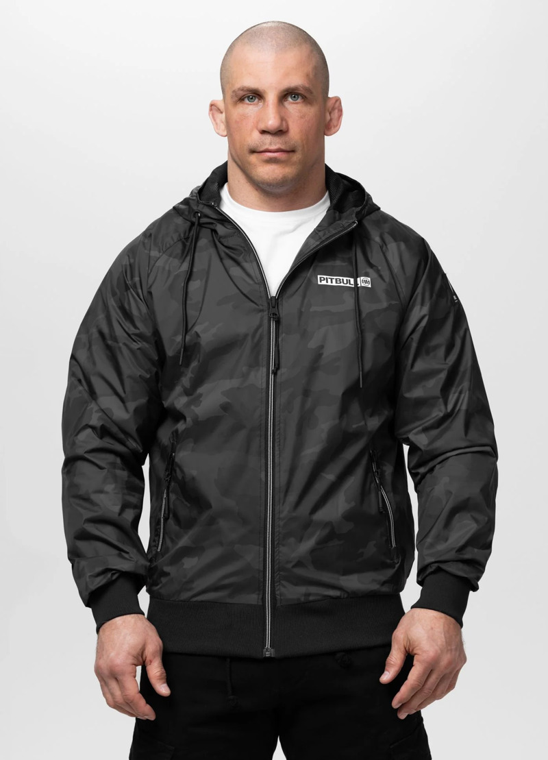 Pitbull sports Transitional hooded jacket ATHLETIC logo-camo